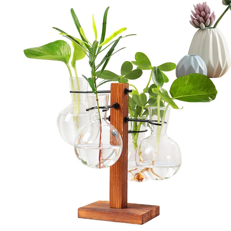 Propagation Station Vase - Terrarium avec support Terrarium planteur ampoule